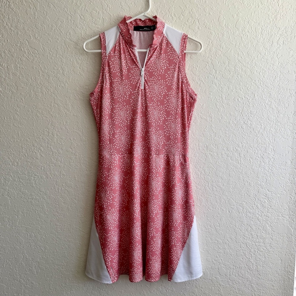 Ralph Lauren RLX Golf Dress Small Pink Tennis Preppy Pickleball Pockets Athletic